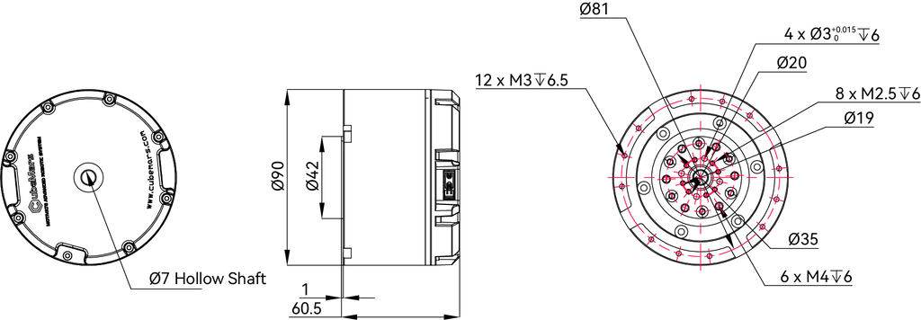 CubeMars AKH70-16 V1.0 KV41