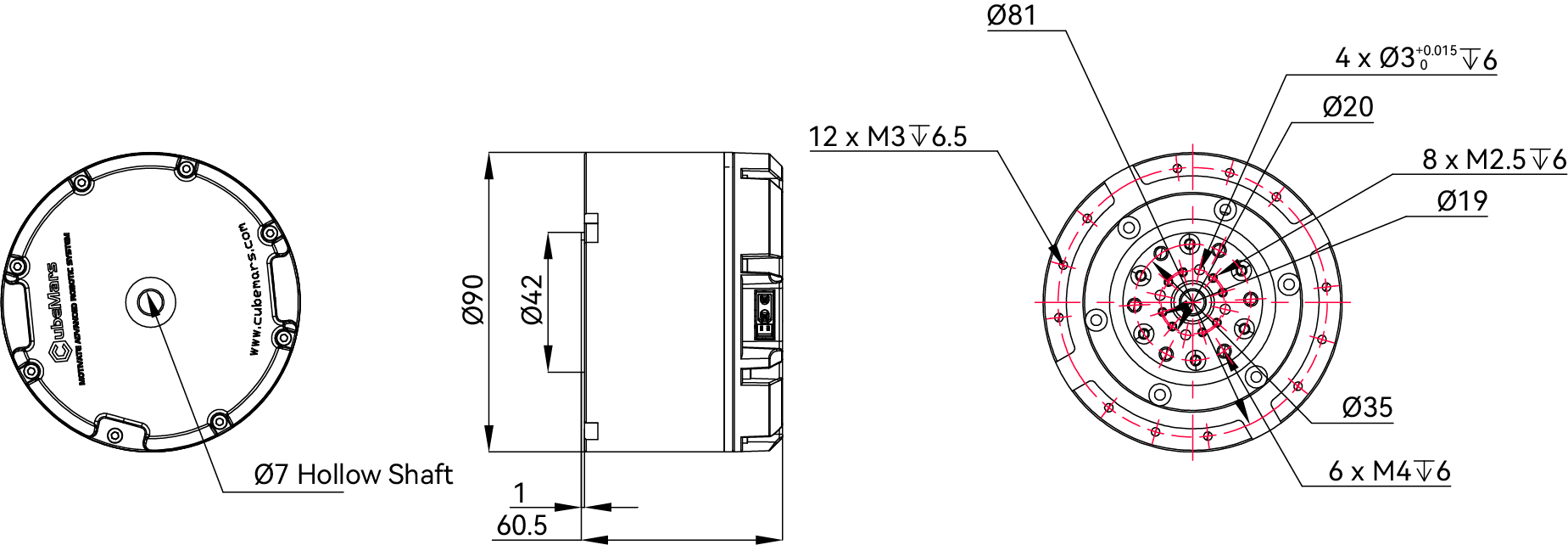 CubeMars AKH70-16 V1.0 KV41