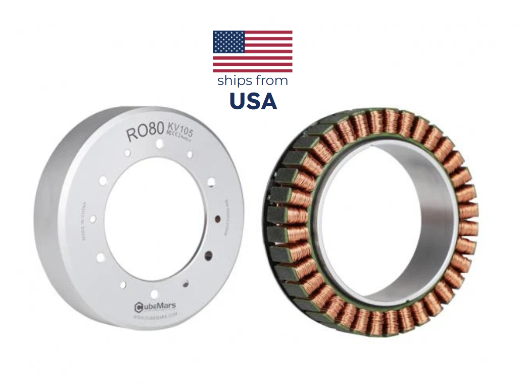 CubeMars RO80 KV105 Frameless Outrunner Torque Motor